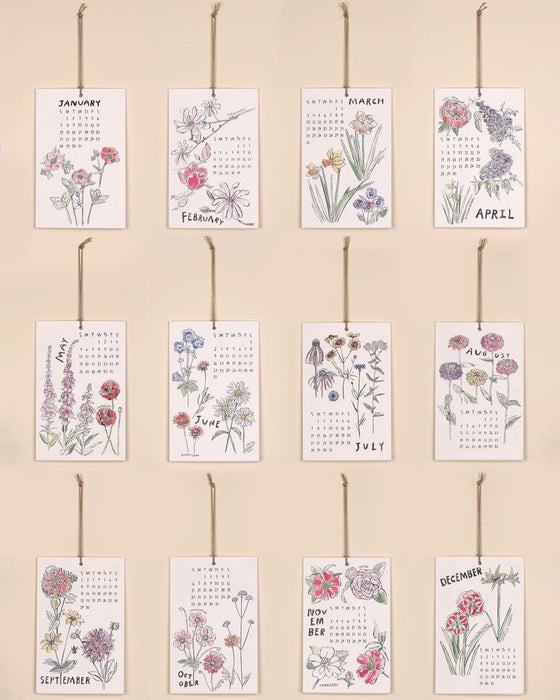 A Year In Flowers Calendar