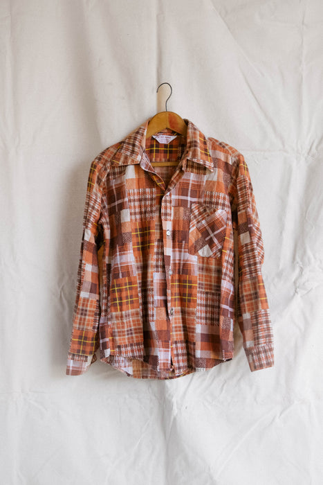 Patchwork Button Down Size Womens M