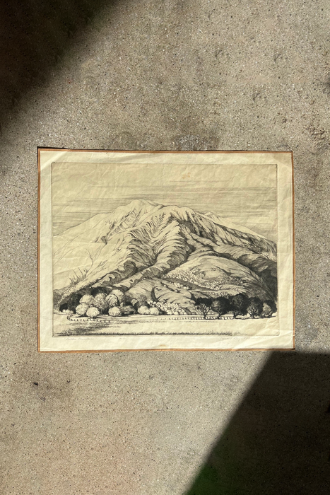 ‘Mother Mountain’ Etching by Mildred Bryant Brooks
