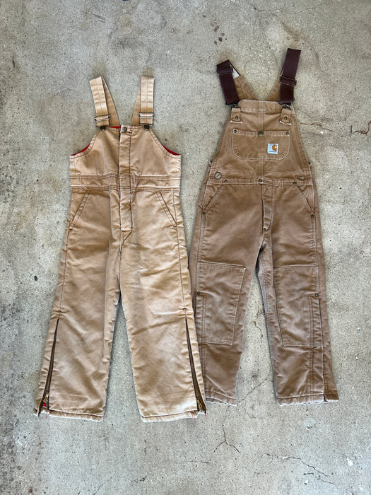 Kids Carhartt Lined Overalls Size 5-6 and 6-7
