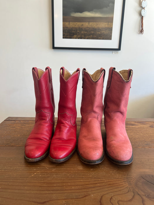 Pink and Red Justin Ropers