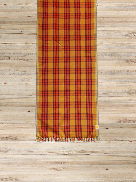 Waffle Plaid Table Runner